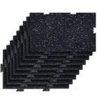 Edgewood IN2FIT Interlocking Impact and Sound Absorbing Fitness Tile - 16.6" x 23.5" - Berry - 9 Pack-Perfect for home exercise rooms, home gyms, rec rooms