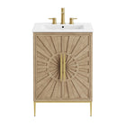 Modway Awaken 24" Bathroom Vanity - Oak/White-7