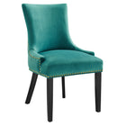 Modway Marquis Performance Velvet Dining Chairs - Teal - 2 Pack-Stain-Resistant Performance Velvet