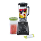Commercial Chef 1200 Watt High Power Blender-STAINLESS STEEL BLADES: Off-center design 301 stainless steel blades help improve blending and mixing performance. Unique 6 blade design mixes and purees faster than standard blades.