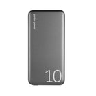 LOGiiX Piston Power 10000 mAh Aluminium Power Bank - Graphite Grey-Features a 20W USB Type-C port with USB Power Delivery for fast charging