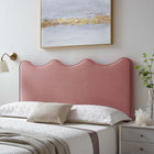 Modway Athena Performance Velvet Full/Queen Headboard - Dusty Rose-Assembly Required