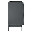 Modway Render 36" Bathroom Vanity Cabinet - Grey-Soft-Close Doors