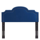 Modway Belinda Performance Velvet King/California King Headboard - Navy-Dense Foam Padding
