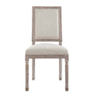 Modway Court Upholstered Fabric Dining Side Chair - Beige - 2 Pack-8