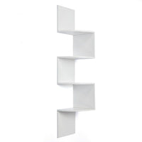 Nexxt Provo Corner Shelf Wood, White, 57" x 12" x 12"-Measurement & weight capacity: overall shelf measures 12"L x 57"H and 12" in depth. significant height means you have over 4 feet of the beautiful display, creating maximum storage space. each tier holds up to 20 pounds, feel confident placing items with a little more weight on each wall shelf