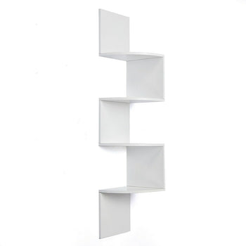 Nexxt Provo Corner Shelf Wood, White, 57