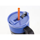 Sully Double Wall Stainless Steel Tumbler with Straw - 1020mL - Blue-Portable with a handle