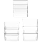 Storex Unbreakable Wall Pocket Letter Size - Clear-Unbreakable polycarbonate construction