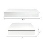 Nexera Valere Platform Bed - Queen Size - White-7