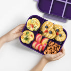 Bentgo Kids Snap & Go Leak-Proof Lunch Box - Unicorn-Portioned to fit an entree or full sandwich in the large compartments plus fruit, veggies, or snacks in the small compartments.