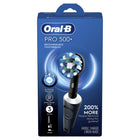 Oral-B Pro 500 Rechargeable Electric Toothbrush with Two Brush Heads - Black-200% more plaque removal along the gumline vs. a regular manual toothbrush