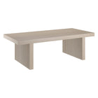 Hudson&Canal Soren 48"W Rectangular Coffee Table - Alder White-A modern contemporary design for your living room, den, and more