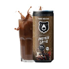 Two Bears Protein Latte Double Chocolate - 250 mL - 12 Pack-Zero Refined Sugar: Naturally sweetened, full of flavour, without the sugar crash