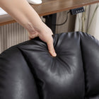 HOMCOM Swivel Office Chair with Adjustable Height - Black-Colour: Black