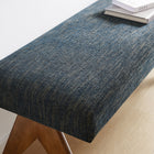 Modway Lyra 47" Fabric Upholstered Bench - Azure-Non-Marking Feet