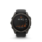 Garmin fēnix 8 - Solar Outdoor Recreation/Adventure Watches - 51 mm - Sapphire, Carbon Gray DLC Titanium with Black/Pebble Gray Silicone Band-Your training readiness score is based on sleep quality, recovery, training load and HRV status to determine if you’re primed to go hard and reap the rewards (data presented is intended to be a close estimation of metrics tracked)