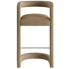 Modway Winslow Performance Velvet Bar Stool - Taupe-7