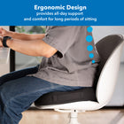 Mount-It Ergo Collection Ergonomic Seat Cushion-Durable cover is made from breathable mesh fabric