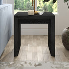 Hudson&Canal Oswin 22"W Rectangular Side Table - Black Grain-Clean with a soft, dry cloth and no harsh chemicals or abrasive cleaning materials