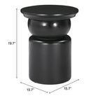 Zuo Colombo Side Table - Black-3 year limited warranty