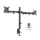 ShoppingAll Dual Monitor Mount Stand with Adjustable Arm for 13"-32" Monitors - Black-Hold two 15"-32" monitors with 75mm x75mm or 100mm x 100mm VESA mounting holes, supports weight up to 17.6lb/8kg on each arm