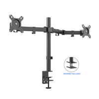 ShoppingAll Dual Monitor Mount Stand with Adjustable Arm for 13"-32" Monitors - Black-Hold two 15"-32" monitors with 75mm x75mm or 100mm x 100mm VESA mounting holes, supports weight up to 17.6lb/8kg on each arm