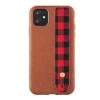 General Supply Goods + Co PU Leather Case with Hand strap for iPhone 11, XR - Brown-Made for iPhone XR/11