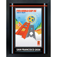 San Francisco 2026 FIFA World Cup - Photoglass Framed - 20" x 26"-Officially licensed FIFA World Cup 2026 host city poster