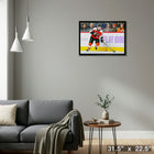 Matvei Michkov Philadelphia Flyers - Framed Canvas - 31" x 22"-Ready to hang - arrives fully assembled