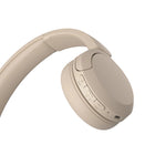 Sony WHCH520 Wireless Headphones with Microphone - Beige-Crystal clear hands-free calling with built-in mic. 