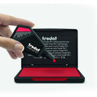 Trodat 7011 Premium Stamp Pad Ink - 28mL Bottle - Red-Fade resistant and vivid