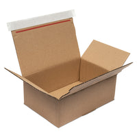 Spicers Postal Box Peel and Seal - 8.43" x 7.06" x 5.31" - Kraft - 20 Pack-Easy assembly postal box
