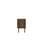 Manhattan Comfort Marcus 53.14" Mid-Century Modern TV Stand - Rustic Brown -Soft Close Doors with Rounded A-lined Design