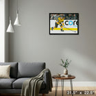 Ivan Barbashev Vegas Golden Knights - Framed Canvas - 31" x 22"-Ready to hang - arrives fully assembled