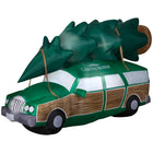 GEMMY Airblown Inflatable Christmas National Lampoon's Christmas Vacation Station Wagon with Tree and LEDs - 58" x 96"-Lights up with bright, energy-efficient LED light