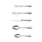 Minimal 20-Piece Stainless Steel Nordic Flatware Set, Service for 4-20-piece set of 18/8 stainless steel flatware for everyday use or special occasions