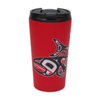 Oscardo Jamie Sterritt Salmon Indigenous Art Travel Mug-Authentic Indigenous Art Design - Features licensed artwork by First Nations, Inuit, and Métis artists from across Canada, celebrating Indigenous culture and creativity
