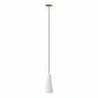 Modway Beacon 1-Light Pendant Light - Opal/Satin Brass-Modern 1-Light Pendant