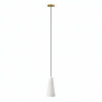 Modway Beacon 1-Light Pendant Light - Opal/Satin Brass-Modern 1-Light Pendant