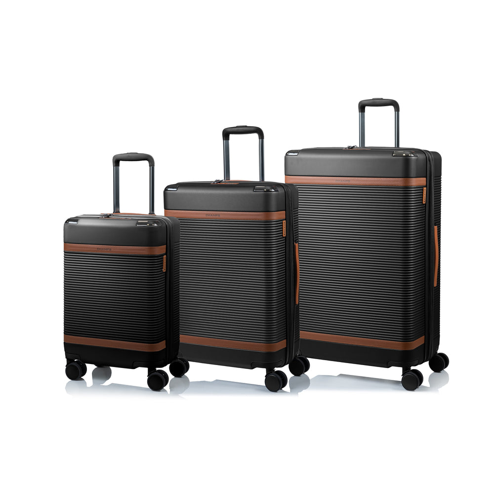 Champs Vintage III 3-Piece Hardside Luggage Set - Expandable