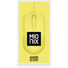 Mionix AVIOR Ambidextrous 5000 DPI Optical Mouse - Yellow French Fries-Tangle Free braided cable