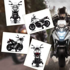 Qaba Honda Licensed 12V Electric Motorcycle with Headlights Music - White-Suitable for asphalt, brick, or cement, versatile usage 