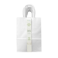 Reliabag Paper Bags - Twist Handles - 5.3" W x 3.5" D x 8.5" H - White - 25 Pack-Made by 120gsm premium white paper