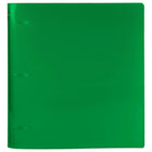JAM Paper Plastic 3 Ring Binder, 1.5", Green, 2 Pack-3 Ring Circle Clips