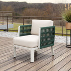 Zuo Bridgehampton ArmChair - White-Chair Weight Capacity: Supports up to 280 lb