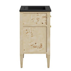 Modway Elysian 24" Wood Bathroom Vanity - Black/Burl-Mango Wood Construction