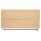 Manhattan Comfort Granville 55.04" Modern Double Wide Dresser - White-17.72" L x 55.04" W x 31.73" H