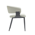 Manhattan Comfort Luce 22" Modern Textured Leatherette Upholstered Dining Chair - Oatmeal -Made to Last. Commercial Grade Product