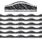 Ashley Productions Magnetic Border - Black Scribble Chalk - 12'/Pack - 6 Pack-Great for decoration in the classroom or home